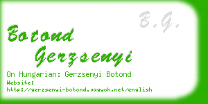 botond gerzsenyi business card